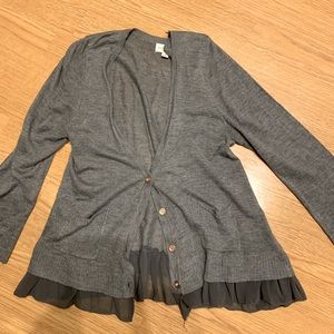 Cardigan, super cute and feminine, ruffles.